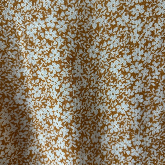 Sage The Label Yellow Floral Twist Front Crop Top Women’s Large - Picture 5 of 5